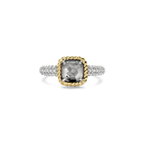 Grijze Zirkonia Cushion Ring