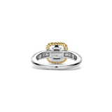 Grijze Zirkonia Cushion Ring