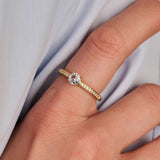 Classic Zirkonia Ring met steen
