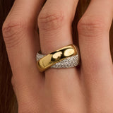 Bold Zirkonia Crossover Ring