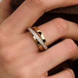 Zirkonia Crossover Ring