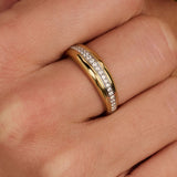 Layered Zirkonia Ring