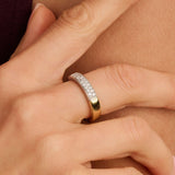 Contrast Zirkonia Ring