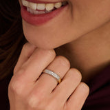 Contrast Zirkonia Ring