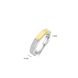 Contrast Zirkonia Ring