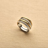 Bold Zirkonia Layered Ring