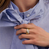 Stardust Zirkonia Layered Ring - L model