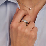 Stardust Zirkonia Layered Ring - M model