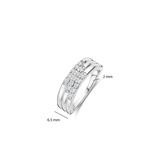Stardust Zirkonia Layered Ring - M model