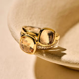 Double Cushion Ring Geel
