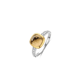 Zirkonia Cushion Ring Geel