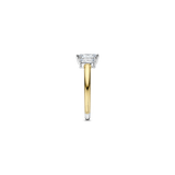 Rectangular Triple Zirkonia Ring