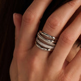 Zirkonia Structure Ring - L model