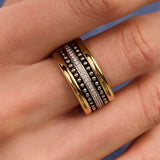 Structure Ring Goudkleurig