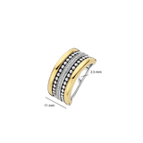 Structure Ring Goudkleurig