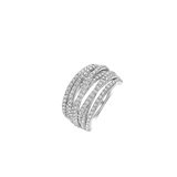 Stardust Zirkonia Crossover Ring - L model