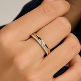 Classic Contrast Zirkonia Ring