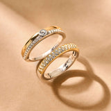 Classic Contrast Zirkonia Ring