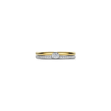 Classic Contrast Zirkonia Ring