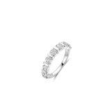Contrast Tennis Ring Zilver