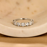 Contrast Tennis Ring Zilver