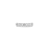 Contrast Tennis Ring Zilver