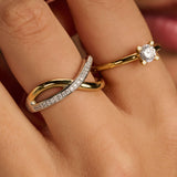 Organic Open Zirkonia Ring