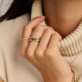 Asymmetric Open Zirkonia Ring