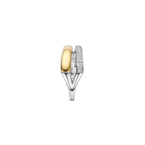 Asymmetric Open Zirkonia Ring