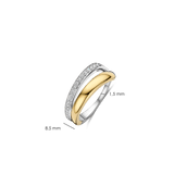 Asymmetric Open Zirkonia Ring
