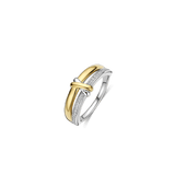 Contrast Knot Zirkonia Ring