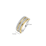 Zirkonia Layered Ring - M model