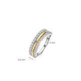 Triple Band Zirkonia Ring