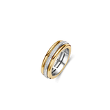 Triple Open Band Zirkonia Ring Goudkleurig