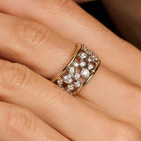 Open Sparkle Statement Ring