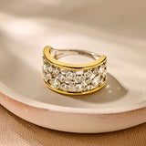 Open Sparkle Statement Ring