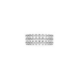 Layered Ronde Zirkonia Ring Zilver