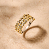 Layered Ronde Zirkonia Ring