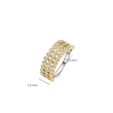 Layered Ronde Zirkonia Ring
