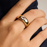 Bold Ovale Zirkonia Ring