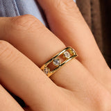Open Cirkel Zirkonia Ring