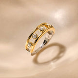 Open Cirkel Zirkonia Ring