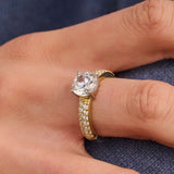 Classic Zirkonia Ring met steen