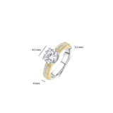 Classic Zirkonia Ring met steen