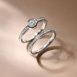 Dunne Zirkonia Ring