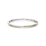 Zirkonia Crossover Bangle Bicolor