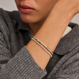 Zirkonia Crossover Bangle Bicolor