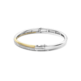Zirkonia Crossover Bangle Bicolor