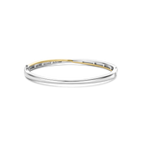 Zirkonia Crossover Bangle Bicolor