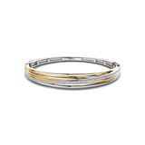 Zirkonia Crossover Bangle Bicolor